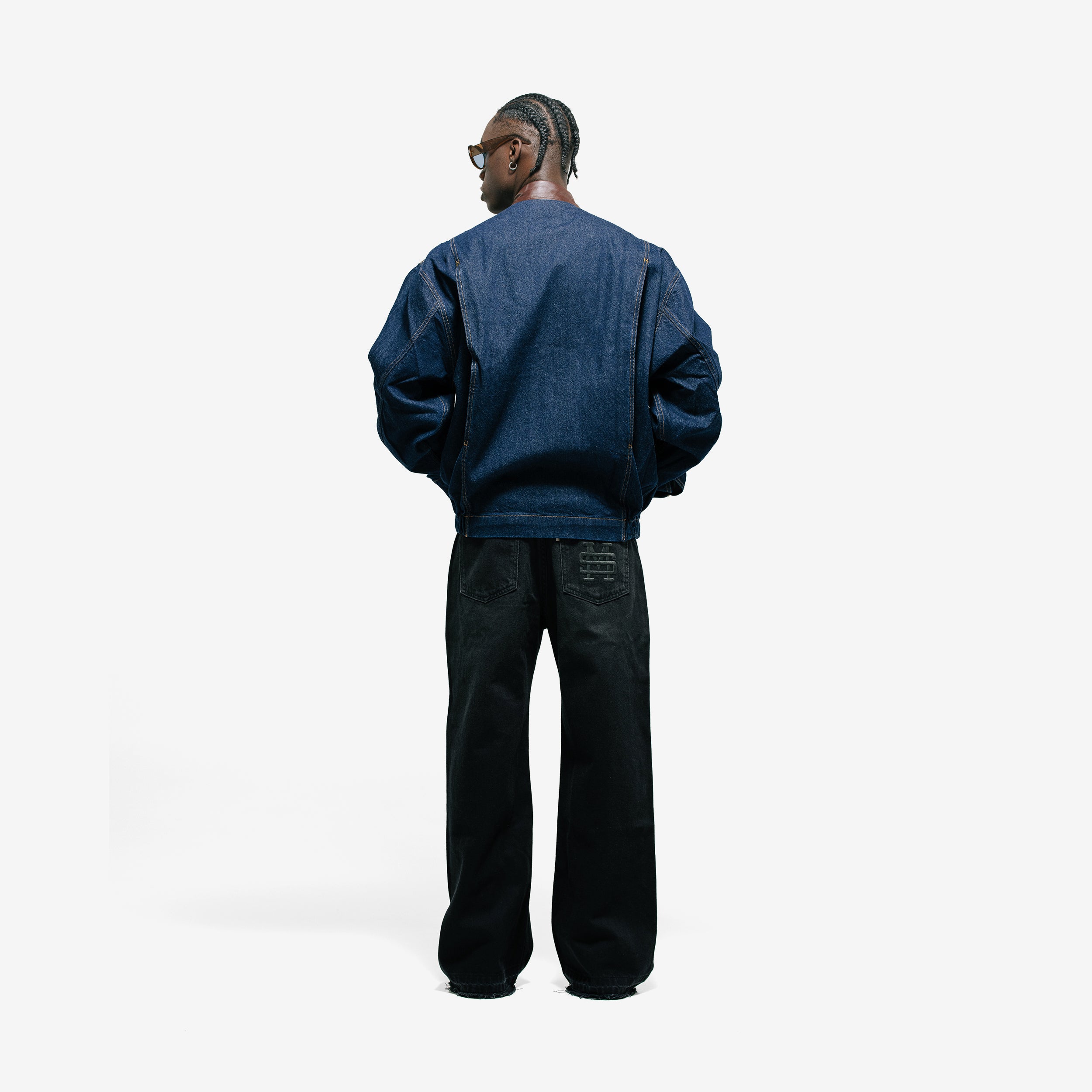 Monoic Aviator Denim Jacket 'Raw'